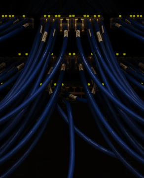 Hyper-Converged Infrastructure with network cables